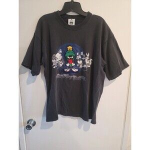 Vintage 1993 Embroide Warner Bros Looney Tunes Marvin the Martian T Shirt Large